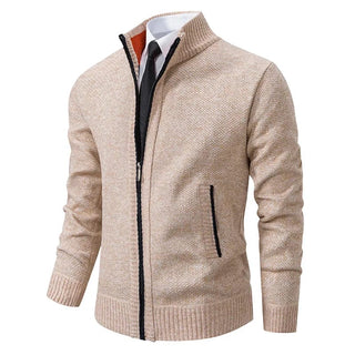 Classic Knit Zip Cardigan