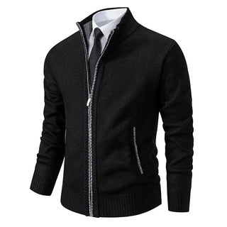 Classic Knit Zip Cardigan