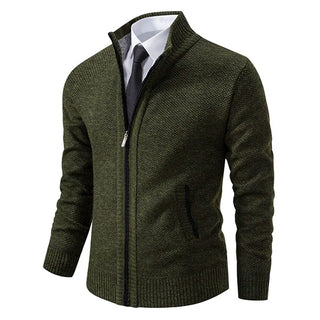 Classic Knit Zip Cardigan