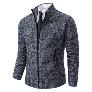 Classic Knit Zip Cardigan