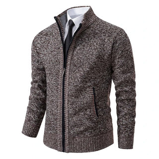 Classic Knit Zip Cardigan