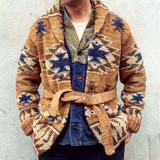 Western Pattern Cardigan
